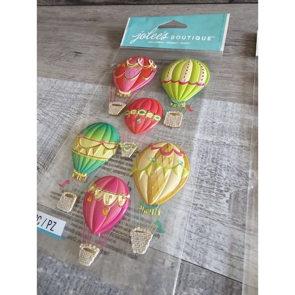 Sticker Lot Circus Carnival Balloons Scrapbooking 3D Stickers RARE Jolee's #34 - Picture 9 of 9